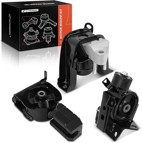 مجموعة حامل محرك المحرك وناقل الحركة A-Premium 3 قطع متوافقة مع Toyota Corolla، Matrix & Pontiac Vibe، 2003-2008، 1.8L، ناقل حركة أوتوماتيكي، استبدال # 88969066، 88969061 in Kuwait