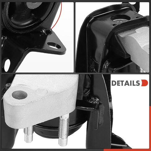 مجموعة حامل محرك المحرك وناقل الحركة A-Premium 3 قطع متوافقة مع Toyota Corolla، Matrix & Pontiac Vibe، 2003-2008، 1.8L، ناقل حركة أوتوماتيكي، استبدال # 88969066، 88969061 in Kuwait