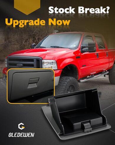 Glove Storage Box Cubby, Compatible with 2005-2007 Ford F-250 F-350 F-450 F-550 Super Duty, Gray Dash-Mounted Utility Storage Compartment Bin Lid, Lower Right of The Driver's Seat, OE# 5C3Z2513546DA in Saudi Arabia