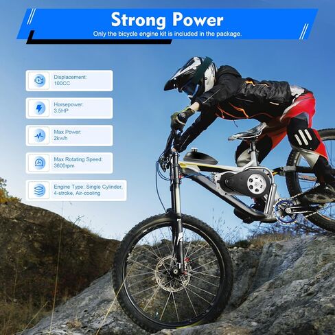 طقم محرك دراجة 100 سي سي، محرك دراجة رباعي الأشواط، سكوتر محرك معدل بمحرك يعمل بالغاز ذو أسطوانة واحدة، سلسلة ربط سكوتر بنظام تبريد الهواء (3600 دورة في الدقيقة) in Kuwait