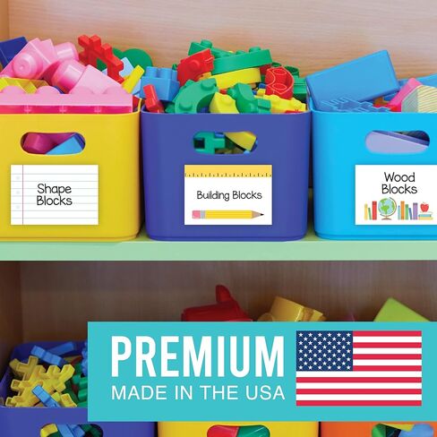 Hadley Designs 56 Crayon Name Tags for Classroom Cubbies - Self Adhesive Sticker Name Tags for Kids, Name Labels for School, Nametags Labels for Classroom Labels for Teachers... in Saudi Arabia