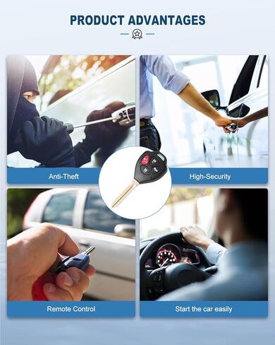 ECCPP Uncut Keyless Entry Remote Key Fob Compatible with 08-2012 for Toyota for Scion xB/ 06-2010 for Toyota RAV4 HYQ12BBY Replacement Key Fob 2 Sets in Saudi Arabia