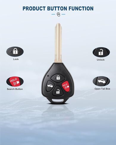 ECCPP Uncut Keyless Entry Remote Key Fob Compatible with 08-2012 for Toyota for Scion xB/ 06-2010 for Toyota RAV4 HYQ12BBY Replacement Key Fob 2 Sets in Saudi Arabia
