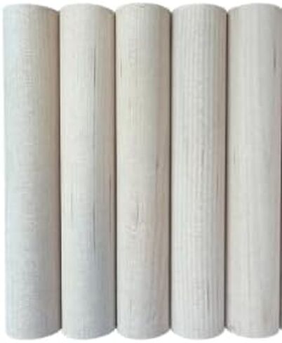 Wooden Dowel Rods, 1 x 6 Inch, 10 Pack, Unfinished Hardwood Sticks for Crafts (10) in Saudi Arabia