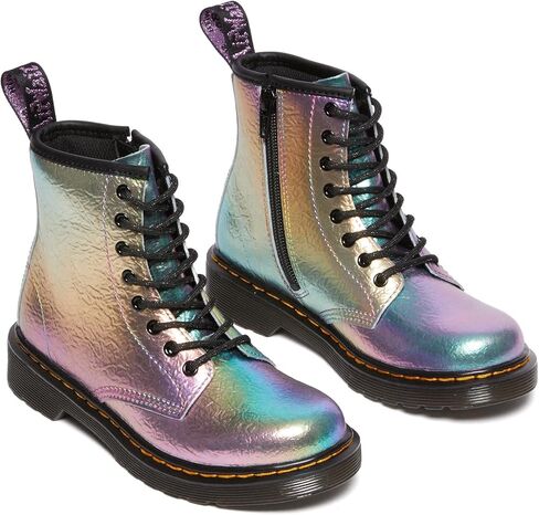Dr. Martens Kid's Collection 1460 (Little Kid/Big Kid) - Boots for Kids Leather Construction Black Glitter 3 UK (US 4 Big Kid) M in Saudi Arabia