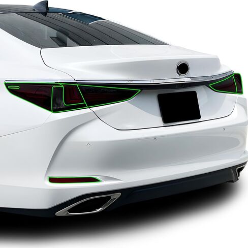 BOGAR TECH DESIGNS Full Rear Taillight Reflector Sidemarker Tint Kit Compatible with Lexus ES 2019-2023+, Dark Smoke in Saudi Arabia