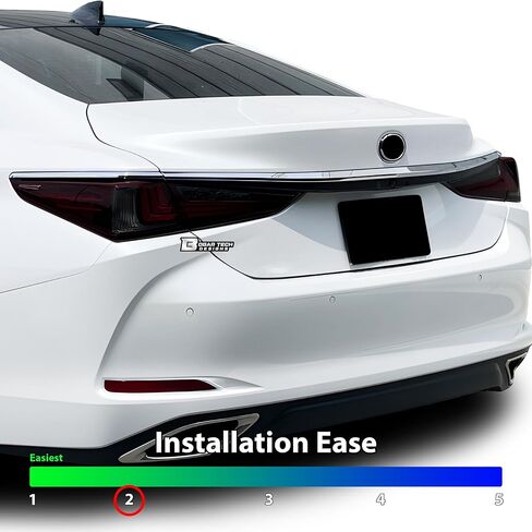 BOGAR TECH DESIGNS Full Rear Taillight Reflector Sidemarker Tint Kit Compatible with Lexus ES 2019-2023+, Dark Smoke in Saudi Arabia