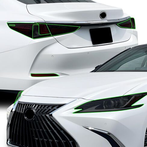 BOGAR TECH DESIGNS Full Rear Taillight Reflector Sidemarker Tint Kit Compatible with Lexus ES 2019-2023+, Dark Smoke in Saudi Arabia