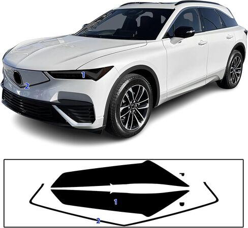 BOGAR TECH DESIGNS Full Headlight Taillight Tint Kit Compatible with Acura ZDX 2024-2026, Dark Smoke in Saudi Arabia