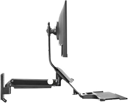 Monitor stand with wall mount and keyboard tray in Saudi Arabia