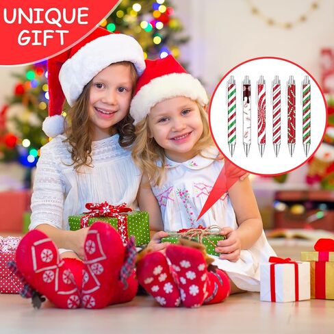 Geyoga 48 Pcs Christmas Pens Retractable Colorful Cute Xmas Ballpoint Pens Black Ink Office School Supplies for Christmas Party, 6 Styles(Classic Style) in Kuwait