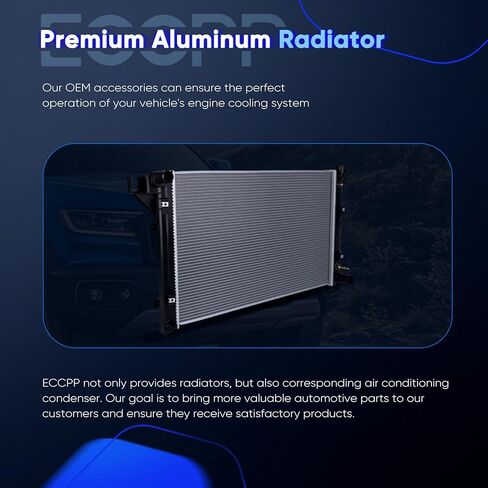 ECCPP Engine Coolant Radiator Compatible with 1994-2001 for Dodge Ram 1500 3.9L 5.2L,1994-1997 for Dodge Ram 2500 5.9L,1994-1997 for Dodge Ram 3500, Replace# 1552 Aluminum Replacement Radiators in Saudi Arabia