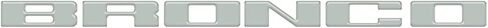 21 thru 22 Ford Full-Size Bronco Body Colored Grille Lettering Kit (VN2DZ-9942528-AE) in Saudi Arabia