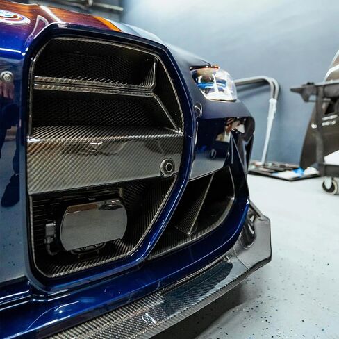 شبكة الكلى المصد الأمامي على طراز CSL متوافقة مع BMW G80 M3 G82 M4 2021-2025 شبكة بديلة لجميع السلاسل تناسب ACC/Non-ACC (مطلية بألياف الكربون) in Kuwait