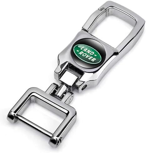 حلقة مفاتيح معدنية للسيارة، لقطع غيار سلسلة مفاتيح Land Rover Defender Range Rover Series، سلسلة مفاتيح السيارة للرجال والنساء فضية in Kuwait