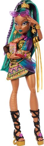 Monster High Clawdeen Wolf Doll with Pet Dog Crescent and Accessories like Backpack, Planner, Snacks and More in Kuwait