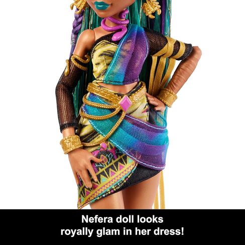 Monster High Clawdeen Wolf Doll with Pet Dog Crescent and Accessories like Backpack, Planner, Snacks and More in Kuwait