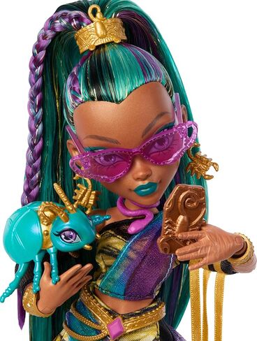 Monster High Clawdeen Wolf Doll with Pet Dog Crescent and Accessories like Backpack, Planner, Snacks and More in Kuwait