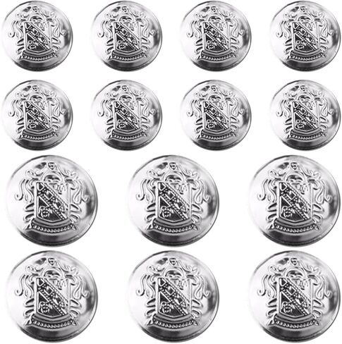 14Pcs Gold Metal Blazer Button Set, Suit Buttons for Men Women, Vintage Gold Buttons for Blazer, Coat, Uniform, Shirt, Suit and Jacket (15mm,23mm, Gold) in Saudi Arabia