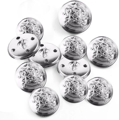 14Pcs Gold Metal Blazer Button Set, Suit Buttons for Men Women, Vintage Gold Buttons for Blazer, Coat, Uniform, Shirt, Suit and Jacket (15mm,23mm, Gold) in Saudi Arabia
