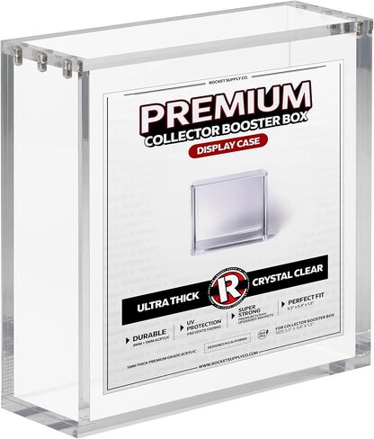 Premium Collector Booster Box Magnetic Acrylic Display Case | 8mm + 5mm Acrylic - Compatible with MTG in Saudi Arabia