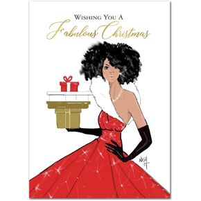 African American Expressions - Embossed Christmas Cards Boxed Set - Traditional Religious Designs - Set of 15 (5x7) Cards with Foil-Lined Envelopes & Gold Sticker Seals - 2024 Nativity Scene in Kuwait