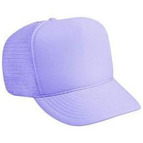 OTTO Wholesale 12 x Polyester Foam Front 5 Panel High Crown Mesh Back Trucker Hat - (12 Pcs) in Kuwait