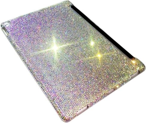 Bling Rhinestone Case Compatible with iPad Pro 12.9 inch 2015/2017 (Old Model, 1st & 2nd Generation) - High Quality Hand Glued Diamond,Glitter Sparkle Fashion Luxury Shiny Crystal Hard Shell in Saudi Arabia