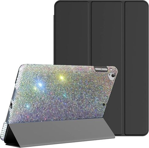 Bling Rhinestone Case Compatible with iPad Pro 12.9 inch 2015/2017 (Old Model, 1st & 2nd Generation) - High Quality Hand Glued Diamond,Glitter Sparkle Fashion Luxury Shiny Crystal Hard Shell in Saudi Arabia