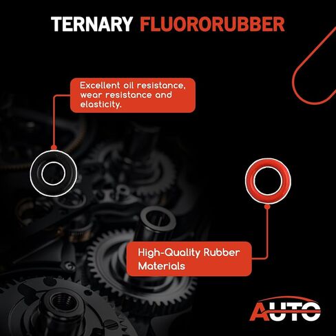 Automotive Fuel Injector Seal Kit O-Rings Compatible with Buick Lacrosse Regal Verano Chevrolet Captiva Sport Equinox Malibu GMC Terrain Fuel Injector Repair Kits Replace 12633784 in Saudi Arabia