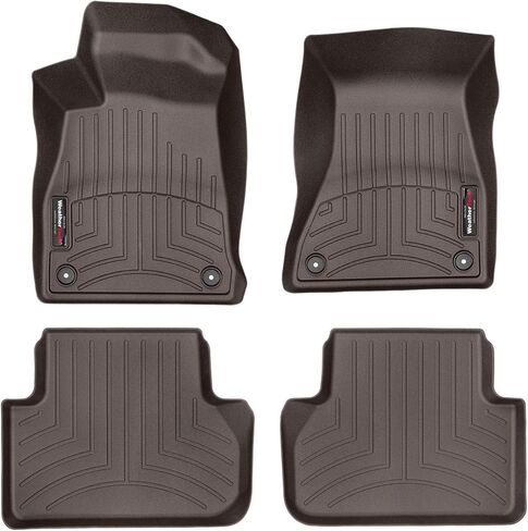 بطانات أرضية مخصصة من Weathertech لسيارة Audi A4 وS5 وA5-1st و2nd Row (449371-449073)، أسود in Saudi Arabia
