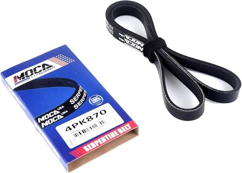 MOCA 3PK630 & 5PK970 & 4PK870 EPDM Serpentine Belt fits For Toyota 1993-1997 Corolla Base Sedan 4-Door 1.6L, 1993-1997 Corolla DX Sedan 4-Door 1.8L, 1993-1996 Corolla DX Wagon 5-Door 1.8L in Saudi Arabia