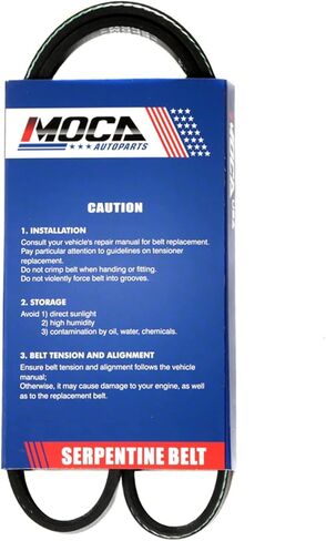 MOCA 3PK630 & 5PK970 & 4PK870 EPDM Serpentine Belt fits For Toyota 1993-1997 Corolla Base Sedan 4-Door 1.6L, 1993-1997 Corolla DX Sedan 4-Door 1.8L, 1993-1996 Corolla DX Wagon 5-Door 1.8L in Saudi Arabia