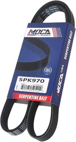 MOCA 3PK630 & 5PK970 & 4PK870 EPDM Serpentine Belt fits For Toyota 1993-1997 Corolla Base Sedan 4-Door 1.6L, 1993-1997 Corolla DX Sedan 4-Door 1.8L, 1993-1996 Corolla DX Wagon 5-Door 1.8L in Saudi Arabia