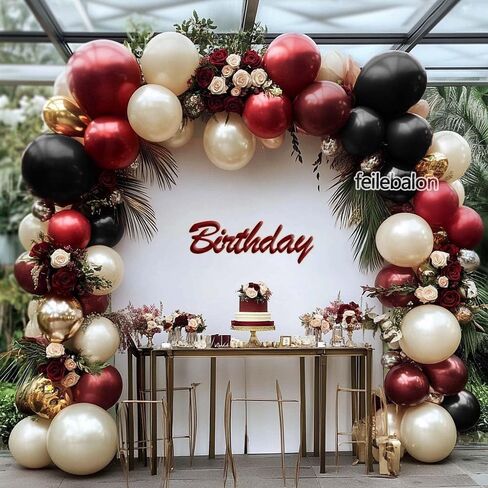 Navy Blue Black Balloon Arch - Double Stuffed Pearl White Sand, Dark Royal Blue Gold Balloon Garland Kit for New Year Birthday Anniversary Graduation Men Party Decoration in Saudi Arabia