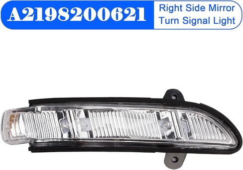 A2198200621 Right Side Mirror Turn Signal Light Fit For Mercedes-Benz CL (W216 chassis) A024016/S-Class W22 A293047/E-Class W211 A874312, X195965 2006-2009 in Saudi Arabia