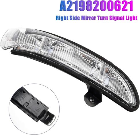 A2198200621 Right Side Mirror Turn Signal Light Fit For Mercedes-Benz CL (W216 chassis) A024016/S-Class W22 A293047/E-Class W211 A874312, X195965 2006-2009 in Saudi Arabia