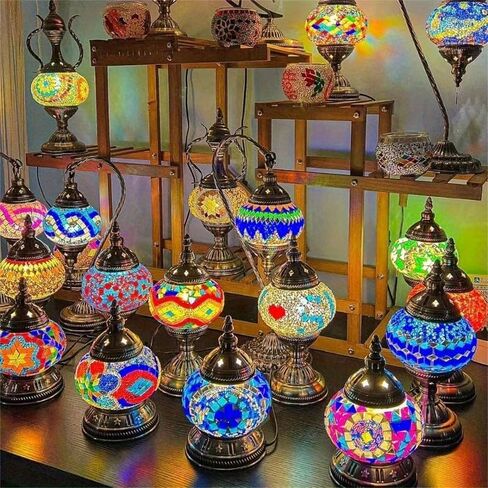 About 360pcs Mixed Color Transparent Leaf Shaped Fusible Glass Mosaic Pieces for DIY Art and Turkish Mosaic Lamp Crafting Materials - Glass Material in Saudi Arabia