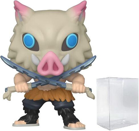 POP Anime - شخصية Inosuke Hashibira Funko من الفينيل (مع حافظة حماية صندوقية متوافقة)، متعددة الألوان، 3.75 بوصة in Saudi Arabia