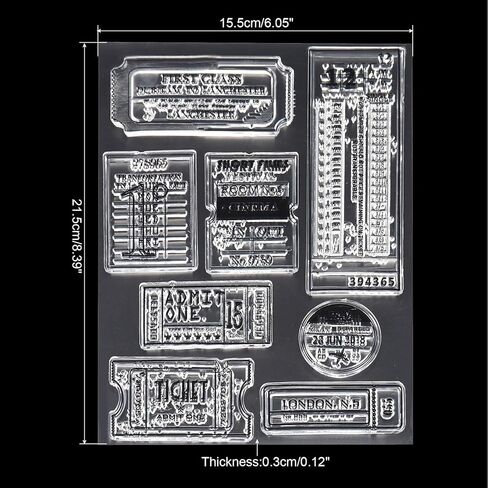 PATIKIL Transparent Silicone Stamps, 1 Pcs T1992 Flowers Clear Stamps for Card Making Decoration DIY Scrapbooking Embossing Album Decor Craft, Clear in Saudi Arabia
