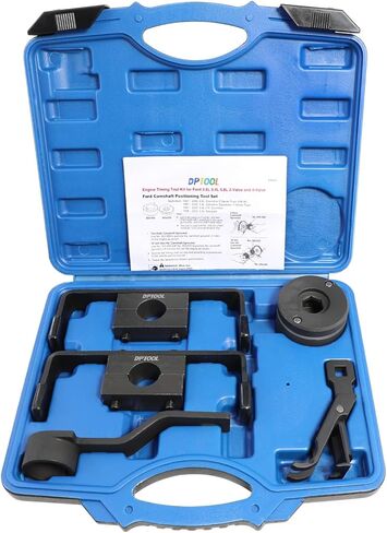 Engine Timing Tool Kit Compatible with Ford 4.6L 5.4L 6.8L 2-Valve and 4-Valve Engine with Valve Spring Compressor Tool, Camshaft Holding Tool, Crankshaft Positioning Tool, Camshaft Positioning Tool in Saudi Arabia