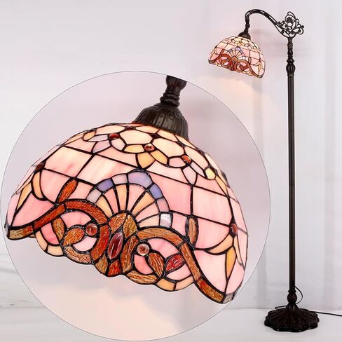 Floor Lamp Base Replaced Only 71 Inches High and Suitable for 16-24 Inch Tiffany Style Lampshades, with a Dark Bronze Surface in Saudi Arabia