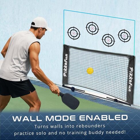 شبكة مدمجة بطول 5 أقدام من Pickleball Dink للتدريب، للاستخدام الداخلي والخارجي، ارتفاع تنظيم 3 أقدام، تجميع سريع، متينة ومقاومة للطقس - أخضر in Saudi Arabia