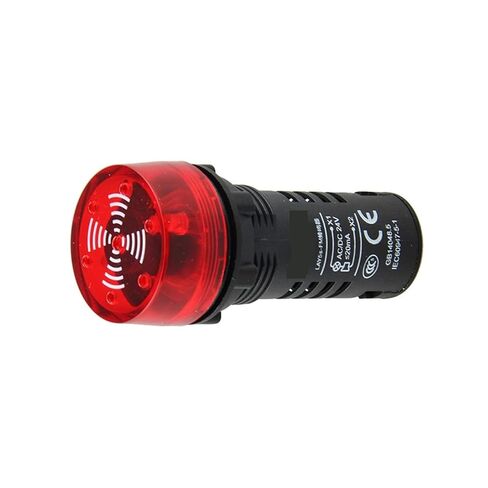 Buzzer AD16-22SM Fault LAY5 Alarm FM Sound and Light Warning Light 220V Flashing 24V(AC220Vred(Buzzer)) in Saudi Arabia