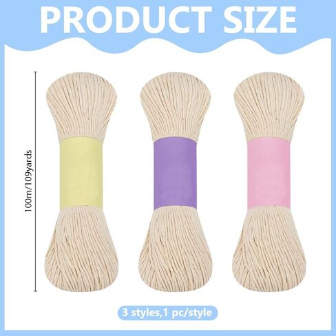FREEBLOSS 100M x 3 Pcs Sashiko Thread 10/12/14 Stranded White Cotton Embroidery Thread Japanese Quilting & Embroidery Flosses Sashiko Kit Supplies for Sewing in Saudi Arabia