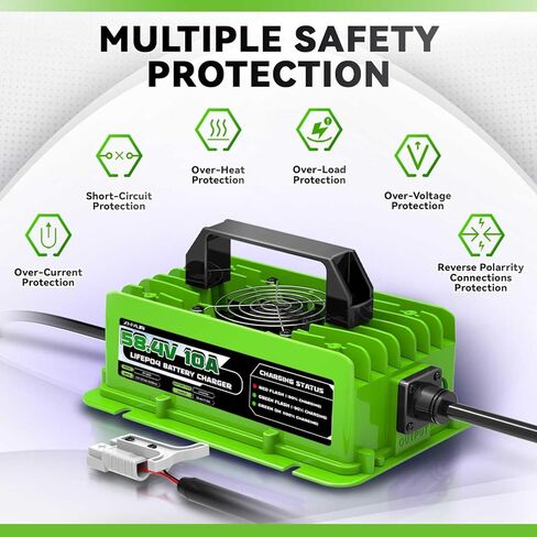 29.2V 20A LiFePO4 شاحن بطارية 24V 20A شاحن قابل للشحن مع حماية سلامة متعددة لبطارية ليثيوم فوسفات الحديد 24V in Saudi Arabia