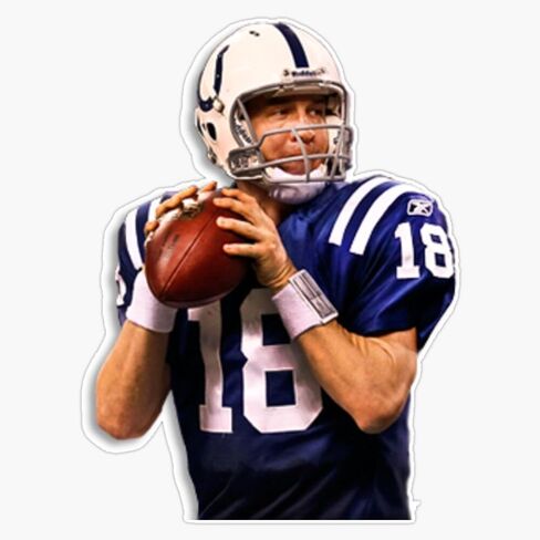 Magnet Peyton Manning Magnet Vinyl Decal Sticker 5" in Saudi Arabia