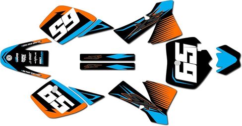 Graphics Kit for KTM 50SX Mini SX50 (2002-2008) Bold Series Magenta-Shift 16 Mil - On/Off The Road - Dirt Pit Bike Motorcycle Sticker, Dirtbike Racing Decal Motocross no-Plastics in Saudi Arabia