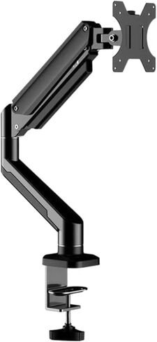 Aluminum alloy single-arm monitor stand, 10 kg, 32-inch pneumatic arm, single-screen rotation and height adjustment. in Saudi Arabia