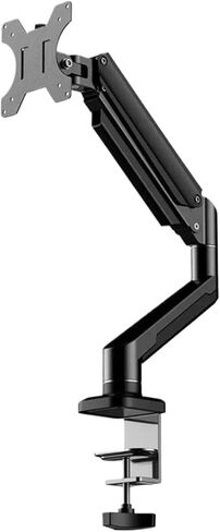 Aluminum alloy single-arm monitor stand, 10 kg, 32-inch pneumatic arm, single-screen rotation and height adjustment. in Saudi Arabia